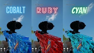 Rainbow Six Siege  Cobalt Ruby and Cyan Weapon Skins 2021 [upl. by Konyn]