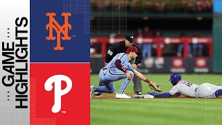 Mets vs Phillies Game Highlights 92123  MLB Highlights [upl. by Nnahgiel]