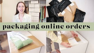 PACKAGING MY ONLINE ORDERS  Tips amp Tricks Stock Organization Detailed process [upl. by Aimil]