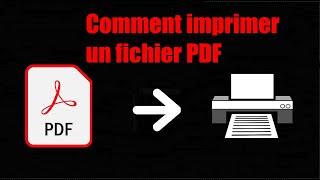 Comment imprimer vos PDF ADOBE READER [upl. by Trilly]