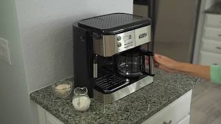 DeLonghi Combination Coffee and Espresso Machine  HSN [upl. by Notnil]