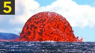 Top 5 Lava VS Water Videos [upl. by Persons]