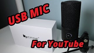 FIfine USB K669 Microphone  Unboxing Setup Review [upl. by Enail573]