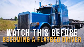 Watch This Before Becoming a Flatbed Driver Flatbed VS Van Pay Comparison Work Load [upl. by Fonseca]