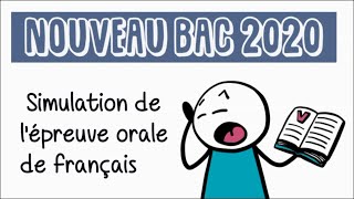 Simulation de lépreuve orale de français du baccalauréat EAF [upl. by Reckford]