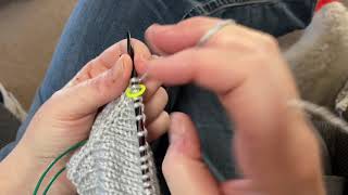 How I knit LeverIrish Cottage StyleFast Knitting [upl. by Asiled]