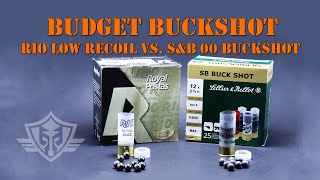 Budget Buckshot Review Rio Royal Buck quotLow Recoilquot vs Sellier amp Bellot SampB 00 234” 9Pellet [upl. by Baudelaire]