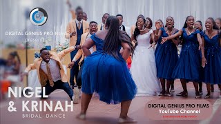 Nigel amp Krinah Bridal Entrance AFRICAN WEDDING DANCE [upl. by Zorine]