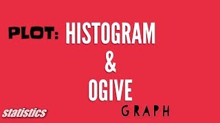 histogram and ogive curve [upl. by Cand322]