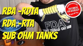 Explained RBA  RDA  RDTA  RTA  Sub Ohm Tanks [upl. by Haon]