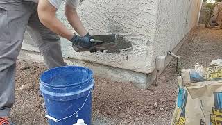 The basics of stucco repair [upl. by Mashe]