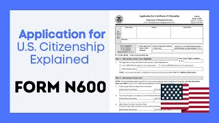 What Is Form N600  US Citizenship Through Parents [upl. by Fernald724]