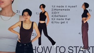 HOW TO START SEWING YOUR OWN CLOTHES Beginner Guide [upl. by Aerdnaed]