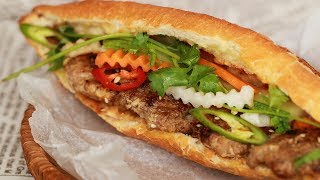 Grilled Pork Sandwich  BANH MI THIT NUONG  Helens Recipes [upl. by Placia]