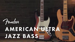 American Ultra Jazz Bass  American Ultra Series  Fender [upl. by Hannala]