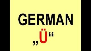 How to pronounce the german Umlaut quotüquot [upl. by Halland]