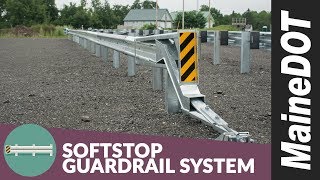 SoftStop from Trinity Highway Products  MaineDOTs Guardrail Inspection Training [upl. by Kihtrak658]