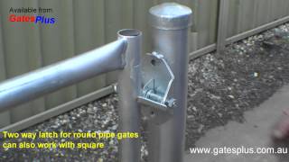 Gate Latch 2 way for round pipe and square [upl. by Mosenthal958]