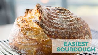 NoKnead Sourdough I Beginner Sourdough Bread [upl. by Leiruh]