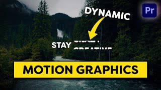 Simple DYNAMIC Motion Graphics Premiere Pro Tutorial [upl. by Jensen]