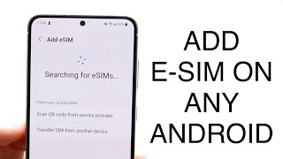 How To Activate eSim On Android 2023 [upl. by Aicelaf]