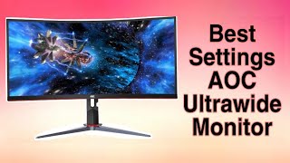 Quick Guide ULTRAWIDE AOC CU34G2X Best CalibrationMonitor Settings [upl. by Paschasia]