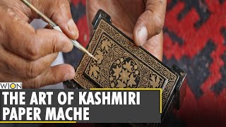 Paper Mache One of the oldest crafts of Kashmir  Kashmiri Paper Mache  Latest English News  WION [upl. by Yrotciv581]