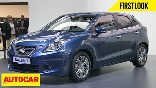 Maruti Suzuki Baleno  First Look  Autocar India [upl. by Neerehs]