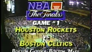 NBA on CBS  1986 NBA Finals Game 1 Intro  Rockets vs Celtics [upl. by O'Conner]