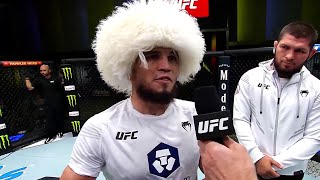 Umar Nurmagomedov Octagon Interview  UFC Vegas 57 [upl. by Aciraa111]