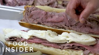 Why Hoboken Is Obsessed With This Roast Beef Sandwich  Legendary Eats [upl. by Heid]