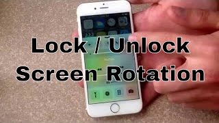 iPhone 6  iPhone 6 plus  How to lock  unlock screen rotation [upl. by Nerrag182]