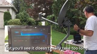 DirecTV Slimline Dish Setup [upl. by Eanram693]