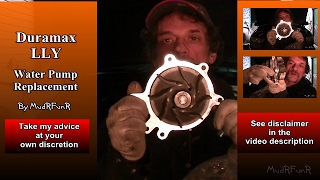 Duramax LLY 66L Water Pump Replacement [upl. by Cristi]