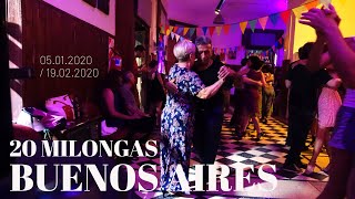 20 milongas Tango Buenos Aires 2020 [upl. by Chesney909]