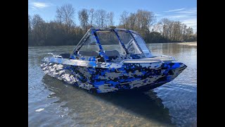 12’ Mini Jet Boat Walk Around 300HP [upl. by Washburn]