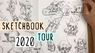 2020 Sketchbook Tour 20172020 ✏️Took me 3 years to finish😅 [upl. by Stanhope]