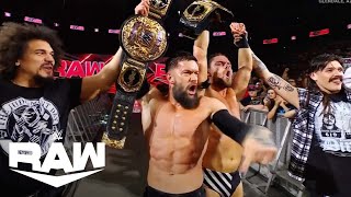 Judgment Day Unite to Defeat War Raiders Keep Tag Titles  WWE Raw Highlights 112524  WWE on USA [upl. by Lottie]