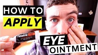 🔴Eye Ointment  How to Apply Eye Ointment Simple [upl. by Kenay]