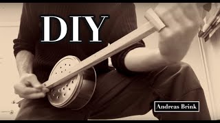 SLIDE BLUES GUITAR on a One String DIY Diddley Bow [upl. by Irisa535]