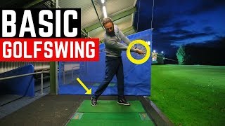 THE MOST BASIC GOLF SWING IN SLOW MOTION [upl. by Asiela324]