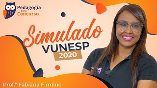 Conhecimentos Pedagógicos VUNESP 2020  Pedagogia para Concurso [upl. by Animas]