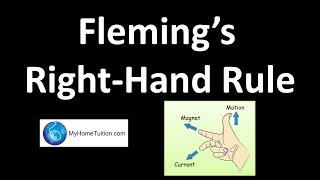 Flemings RightHand Rule  Electromagnetism [upl. by Steinberg967]