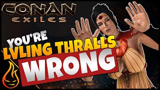 Feeding Thralls To Increase Stats Conan Exiles 2020 [upl. by Hulburt639]