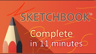 Autodesk SketchBook  Tutorial for Beginners in 11 MINUTES [upl. by Zrike927]