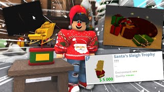 NEW BLOXBURG SECRET SANTA SLEIGH TROPHY UPDATE [upl. by Hedges]