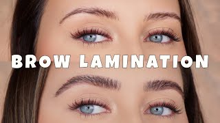 DIY BROW LAMINATION  AT HOME [upl. by Larred]