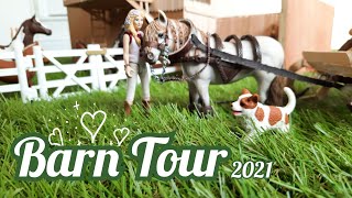 Schleich Horse Barn Tour  March 2021  The Lakeside Equestrian Centre [upl. by Sezen]