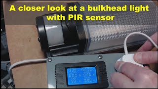 A closer look at a bulkhead light with PIR sensor [upl. by Forta49]