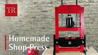 Homemade Hydraulic Shop Press  DIY Hydraulic Press [upl. by Carson332]